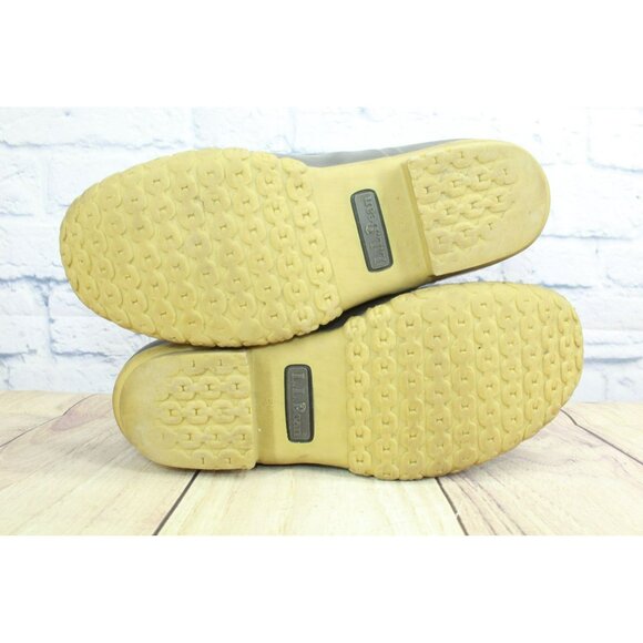 LL Bean Leather Shearling Lined Lace Up Insulated Mid Calf Duck Boots Size 8 M - Picture 10 of 10